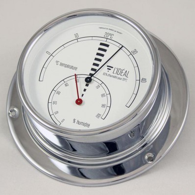 Thermomètre - hygromètre avec indication de la zone de confort en